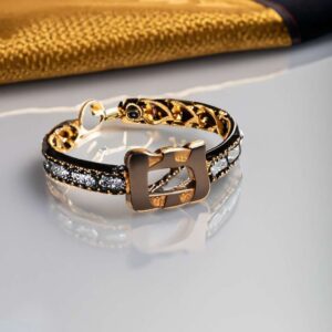 Heart of Gold Charms Men Bracelet